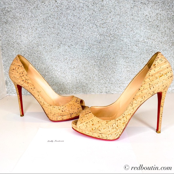 christian louboutin cork pump